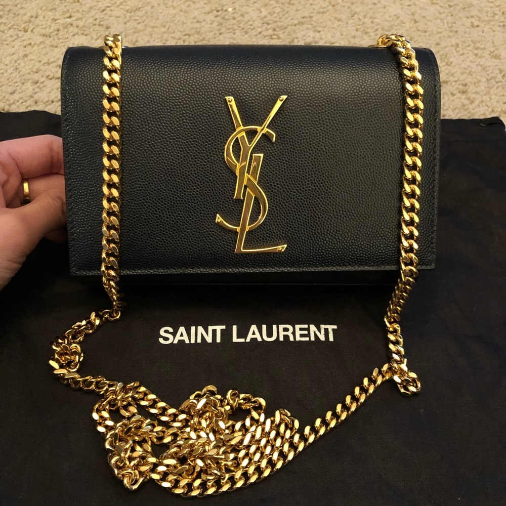 YSL Kate Small Crossbody/Shoulder bag Navy Blue
